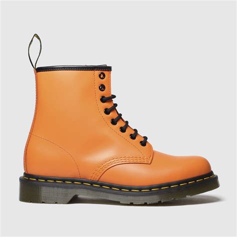 dr martens orange  boots shoefreak
