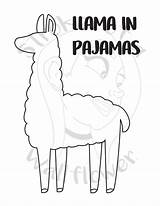 Pajamas Rhyming sketch template