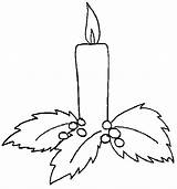 Coloring Pages Candle Decorated Burning Leaves sketch template