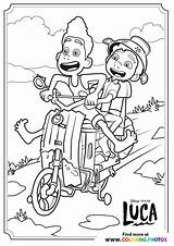 Vespa Alberto Riding sketch template