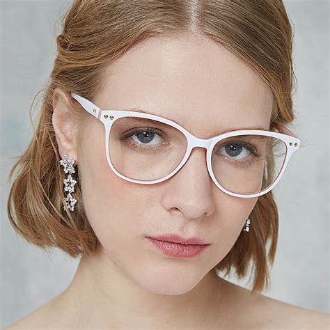 fashion ladies cat eye glasses frame brand designer vintage women clear