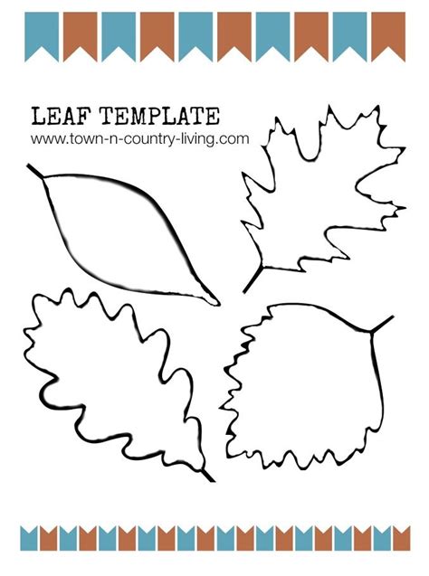printable   fall leaf template fall arts  crafts autumn