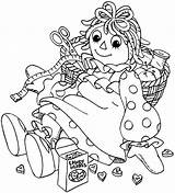 Raggedy Ann Coloring Pages Andy Sewing Kit Sheets Printable Print Netart Color Book Colouring Getdrawings Adult Drawings Choose Board Getcolorings sketch template