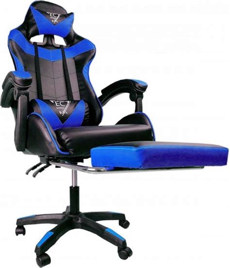 bolcom draaibare gamestoel met ec gaming ko voetensteun game stoel met voetsteun premium