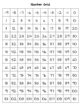 number grids  wiggling scholars teachers pay teachers