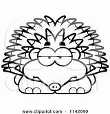 Hedgehog Clipart Bored Vector Cartoon Cory Thoman Outlined Coloring Royalty Character 2021 sketch template