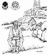 Navajo Coloring Hogan Printable Pages Template Sketch sketch template
