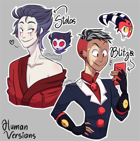 Stolas And Blitzo Humans By Norithelord On Deviantart