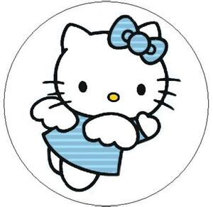 kitty blue angel  sticker seal labels ebay