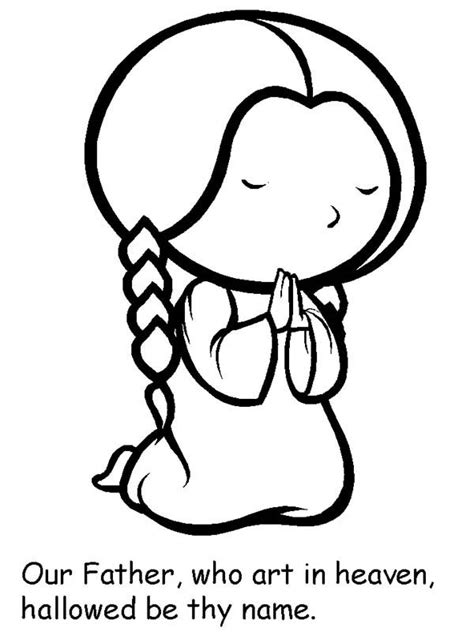 coloring pages  child praying praying hands  color clipart