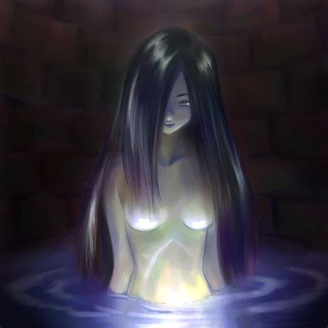 Yamamura Sadako The Ring 1girl Black Hair Long Hair Nude Solo