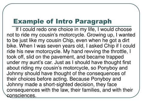 anecdote   introductory paragraph powerpoint