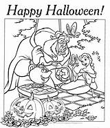 Halloween Coloring Disney Pages Princess Belle Hard Colouring Printable Beauty Beast Kids Sheets Print Mickey Mouse Printables Characters Happy Barbie sketch template