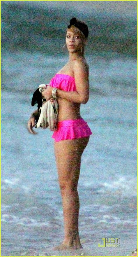 Rihanna Gets Ruffled Up In Pink Bikini Photo 2404198 Bikini Rihana