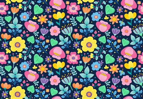 seamless ditsy floral pattern  vector art  vecteezy