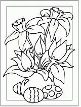 Easter Coloring Pages Religious Flowers Flower Colouring Ausmalbilder Ostern Värityskuvia Pääsiäinen Spring Sheets Lapsille Und Kids Värityskuva Lasten Color Print sketch template