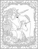 Coloring Pages Dover Book Adult Publications Unicorns Haven Welcome Creative Colouring sketch template