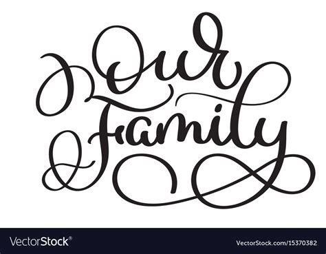 family text  white background vintage hand vector image