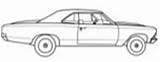 Coloring Pages Chevelle Car Cars Sixty Book Printfree sketch template