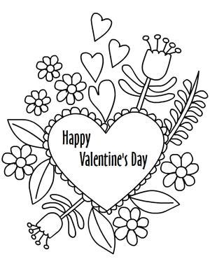 printable valentines day coloring cards cards create  print