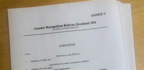 scotland gender recognition consultation launched as draft bill is published