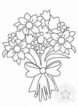 Bouquet Flower Coloring Drawing Beautiful Flowers Rose Drawings Sketch Templates Paintingvalley sketch template