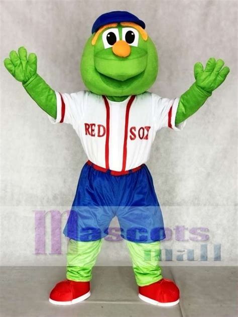 wally red sox mascot costumes  blue hat