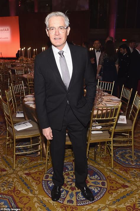 sex and the city star kyle maclachlan displays grey locks at amfar daily mail online