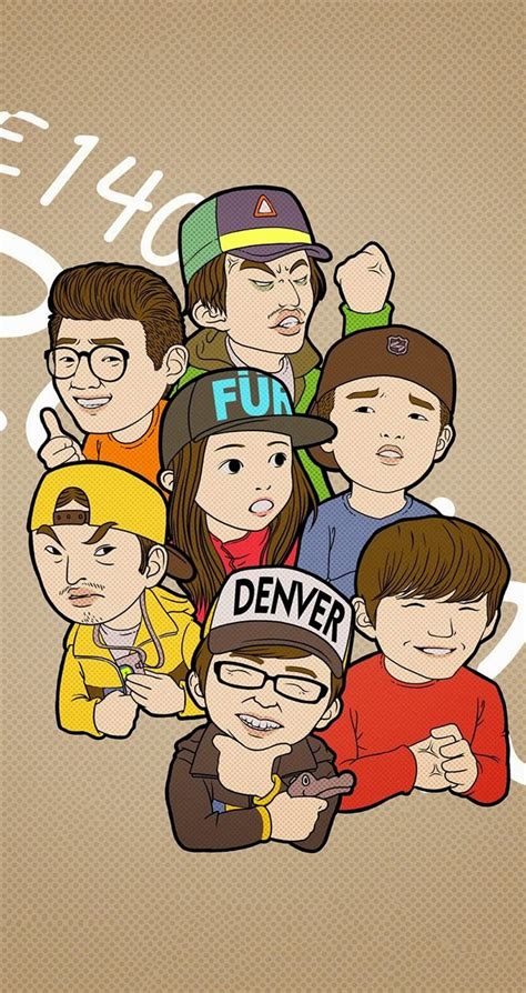 running man cartoon wallpapers for iphone 5 5s 5c and iphone 6 6 plus mobile9 korean trong