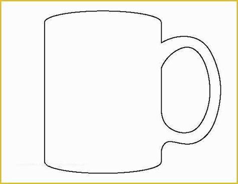 printable coffee mug template printable templates