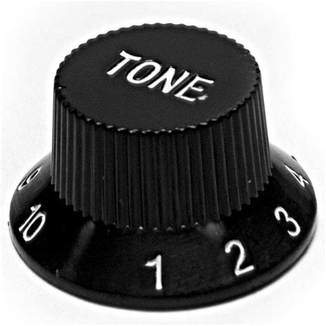 black plastic traditional replacement volume  tone knob set seismic audio