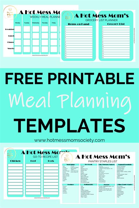 family meal planning  simple family meal planning meal planning meal planning template