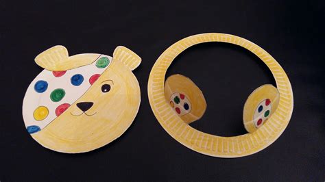 paper plate pudsey paper plate crafts plate crafts paper plates