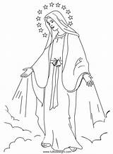 Disegno Immacolata Virgen Madonna Nossa Senhora Concezione Tuttodisegni Colorear Mutter Rosario Religiose Bordar María Santo Desenho Ausmalbild Gracas Vergine Salvato sketch template