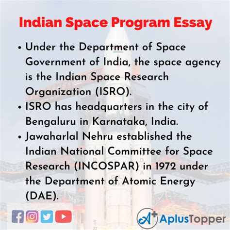 indian space program essay essay  indian space program  students