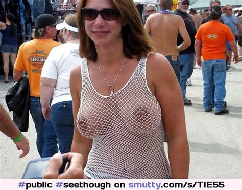Public Seethough Sheer Nipples Milf Mom