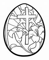 Easter Cross Clipart Coloring Pages Clip Library sketch template