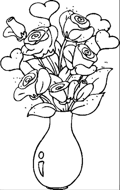 rose coloring page  wecoloringpagecom