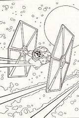 Tie Fighter Wars Star Coloring Pages Template sketch template