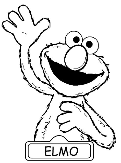 elmo  printables coloring pages