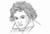 Beethoven Ludwig Tekening Vecteur Vectoriel Modifier Bewerk Gratuit sketch template