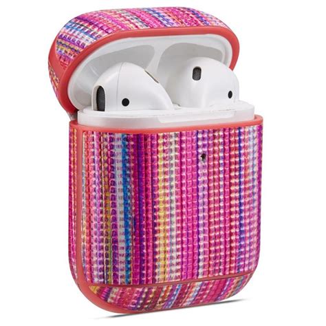 airpods airpods  huelle geschichtet mit leder rosa