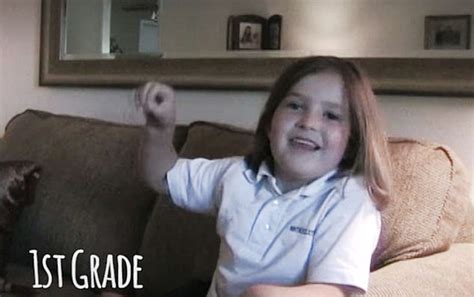 father interviews daughter on every first day of school