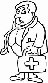 Doctor Coloring Pages Kids Colouring Library Clipart Books Comments sketch template