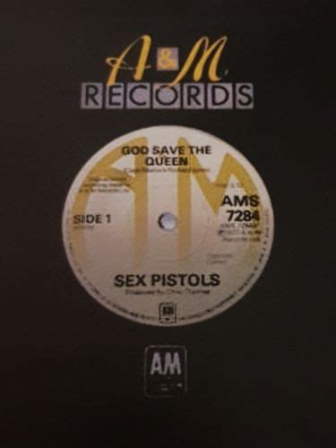 Aandm Sex Pistols 1977 Original Single God Save The Queen