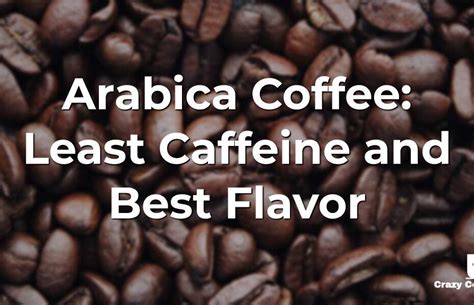 arabica coffee  caffeine   flavor crazycoffeecravecom