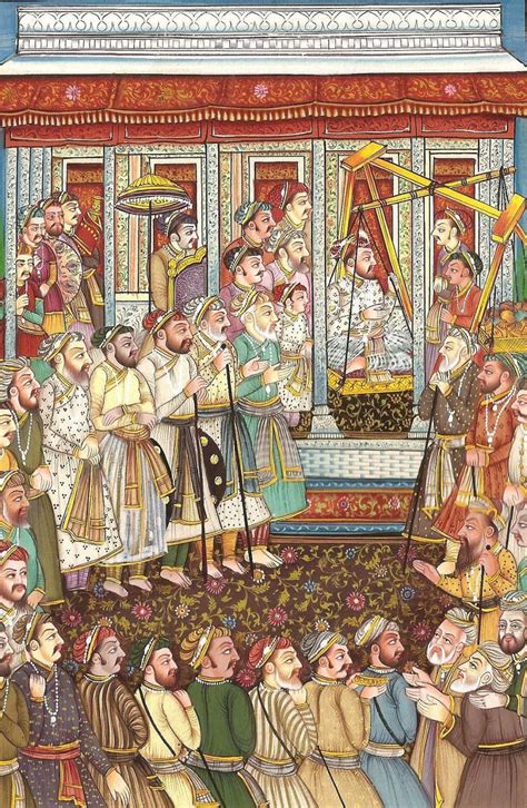 Mughal Empire Miniature Art Rare Handmade Moghul Indian King Jahangir