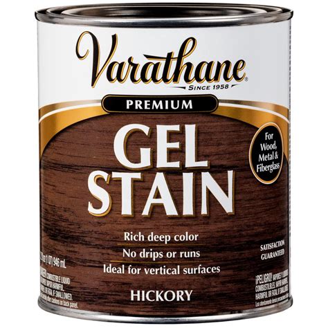 varathane  qt hickory wood interior gel stain   home depot