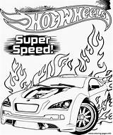 Wheels Hot Coloring Speed Super Printable Pages sketch template