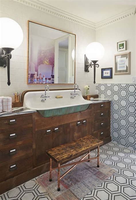 ideas  steal   gorgeous vintage style bathroom apartment therapy